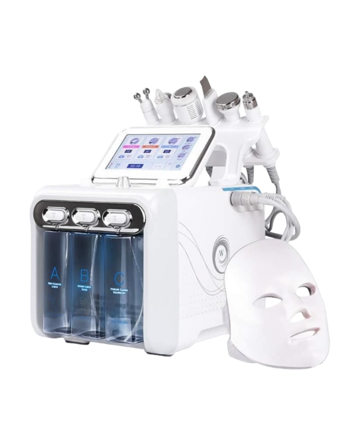 Hydro Combi 7 en 1 con Máscara LED, Equipos Multifunción