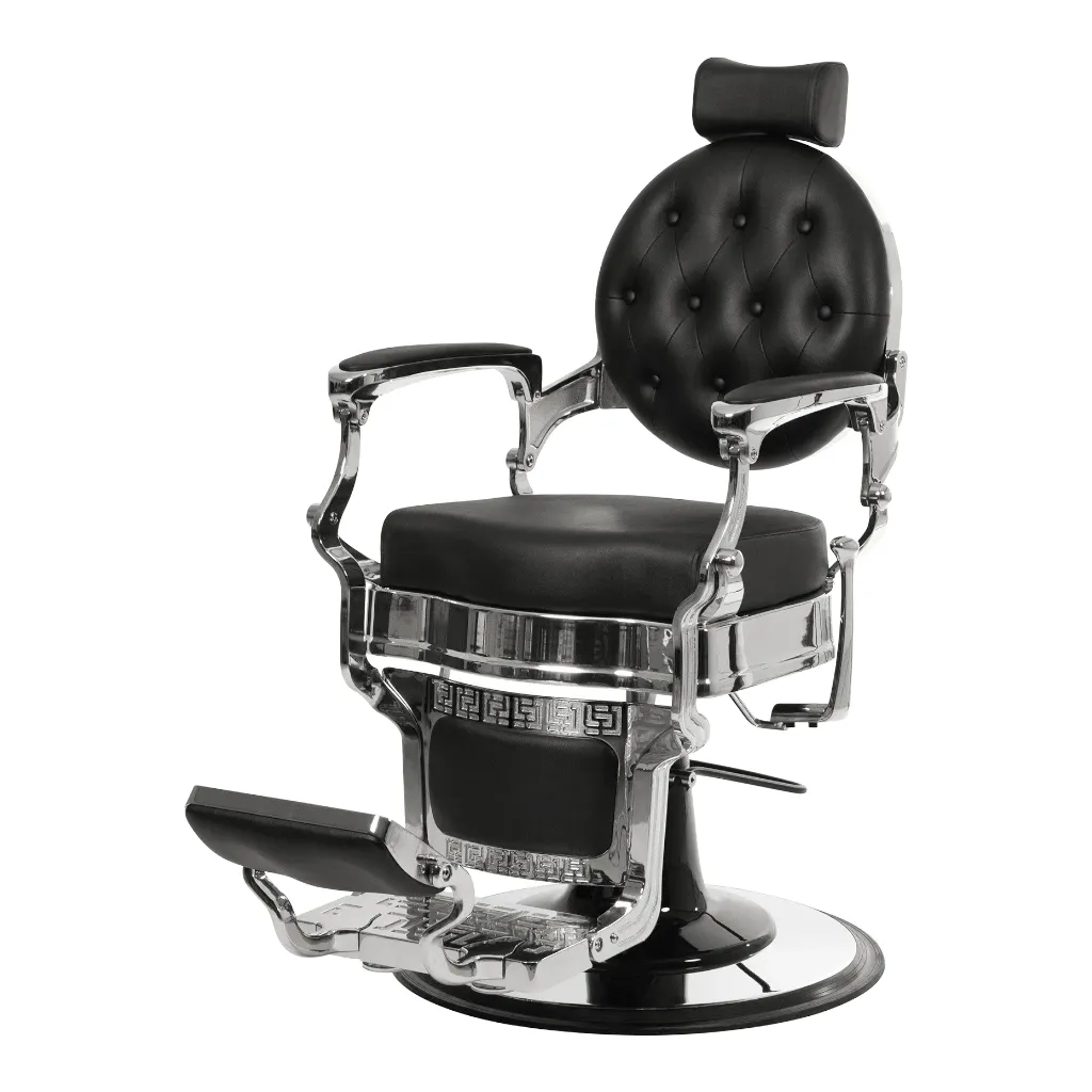 Sillón de barbero vintage silver - I-medStetic Premium