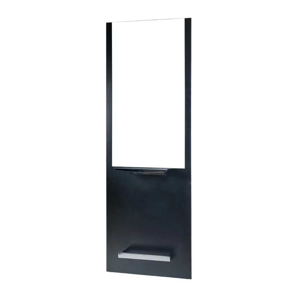 Tocador clásico y elegante de madera negra Weelko 68x23x197,5