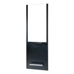 Tocador clásico y elegante de madera negra Weelko 68x23x197,5