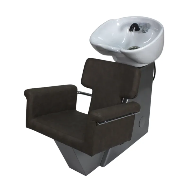 Lave-cheveux Tor coque métallique avec lavabo céramique NeoBeauty