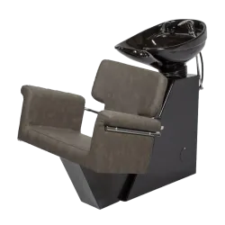 Lave-cheveux Tor coque métallique avec lavabo céramique NeoBeauty