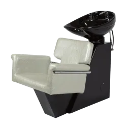 Lave-cheveux Tor coque métallique avec lavabo céramique NeoBeauty