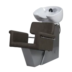 Lave-cheveux Tor coque métallique avec lavabo céramique NeoBeauty