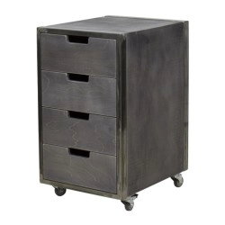 Carrito Barbería City Gris efecto antiguo NeoBeauty -NeoBeauty -Carritos barbero