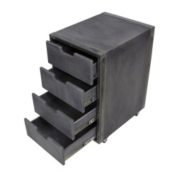 Carrito Barbería City Gris efecto antiguo NeoBeauty -NeoBeauty -Carritos barbero