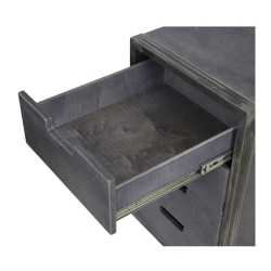 Trolley City Grigio effetto invecchiato compatto con ruote e freno - NeoBeauty