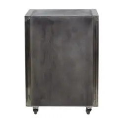 Trolley City Grigio effetto invecchiato compatto con ruote e freno - NeoBeauty
