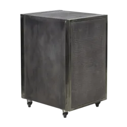 Trolley City Grigio effetto invecchiato compatto con ruote e freno - NeoBeauty