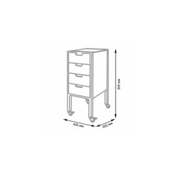 NeoBeauty City Plus Friseurwagen Vintage Grau -NeoBeauty -Friseurwagen