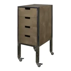 Trolley City Plus marrone con tocco vintage e finitura laccata - NeoBeauty