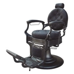 Chicago Retro Barber Chair - Black with Hydraulic Pump by i-Medstetic -i-Medstetic -Barber chairs