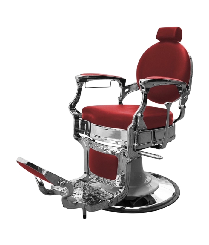 Sillones barbero - Sillón de barbero Atlanta Granate