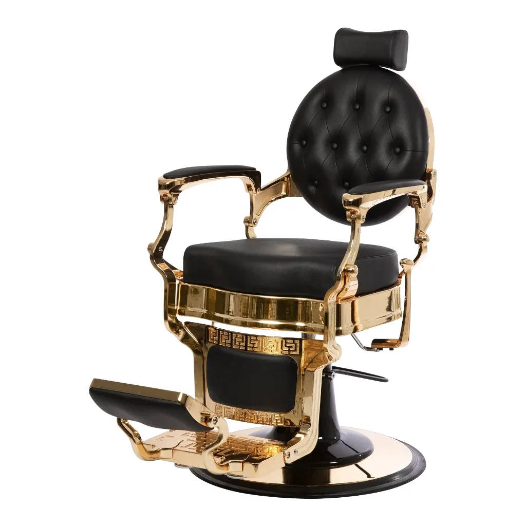 Sillón de barbero vintage gold I-medstetic premium