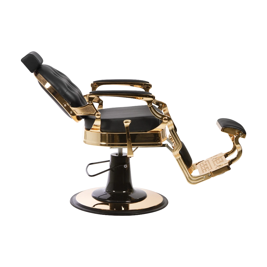 Sillón de barbero vintage gold I-medstetic premium