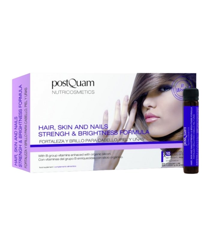 Bebibles Hair Skin and Nails Strengh & Brightness Formula, Nutricosmética