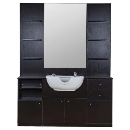 Moderne Barberkonsole mit Waschbecken und Stauraum – i-Medstetic -i-Medstetic -Frisierkommode