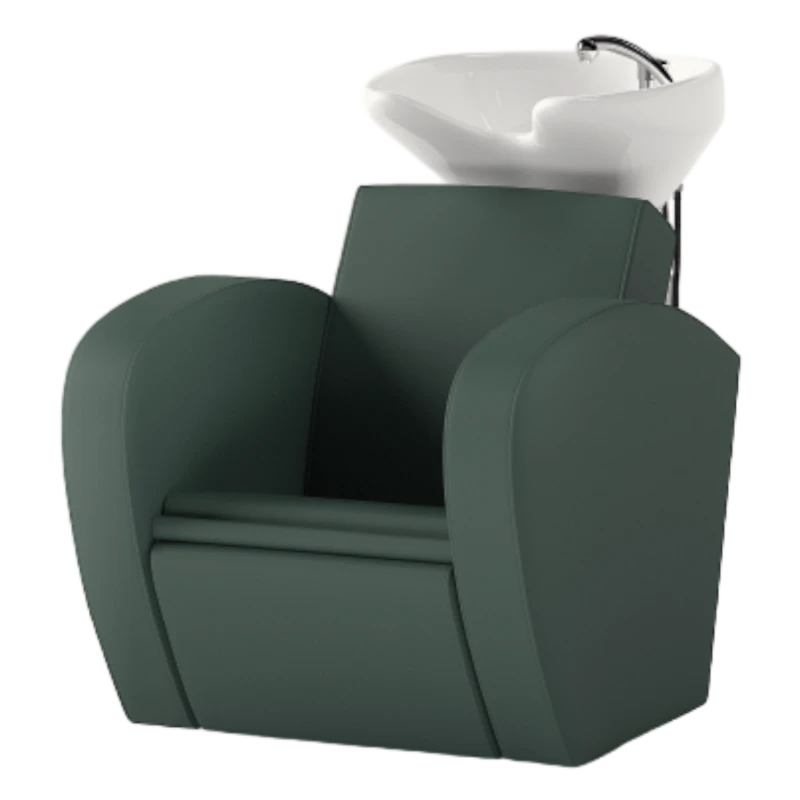 Dream shampoo chair with ceramic bowl and 24-color customizable upholstery - Decovera