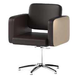 Brisa Hairdressing Chair with Customizable Upholstery and Stainless Steel Bases - Decovera -Decovera -Barber chairs