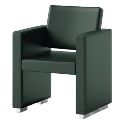 Sillón de espera Ática personalizable 24 colores - tapizado en piel sintética | Decovera -Decovera -Sillones de espera