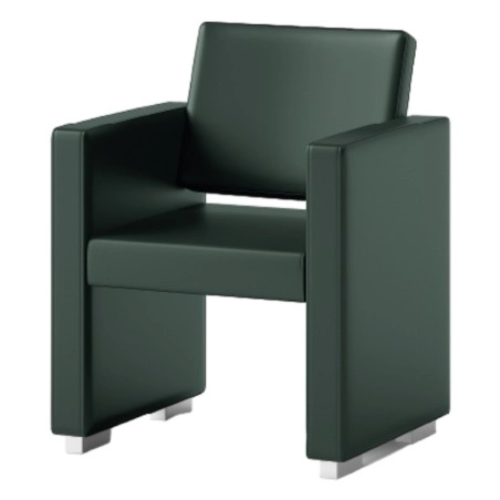 Sillón de espera Ática personalizable 24 colores - tapizado en piel sintética | Decovera -Decovera -Sillones de espera