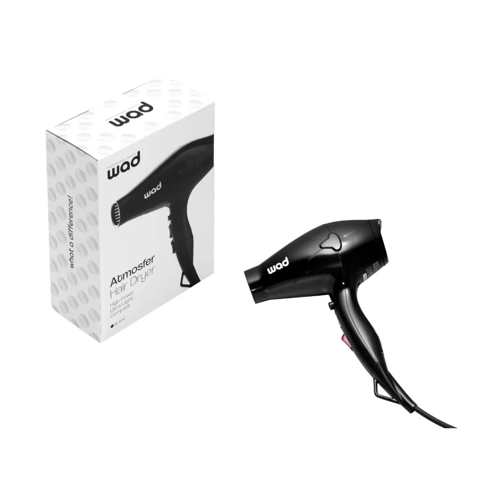 Secador de pelo profesional Atmosfer Wad – motor DC silencioso y accesorios
