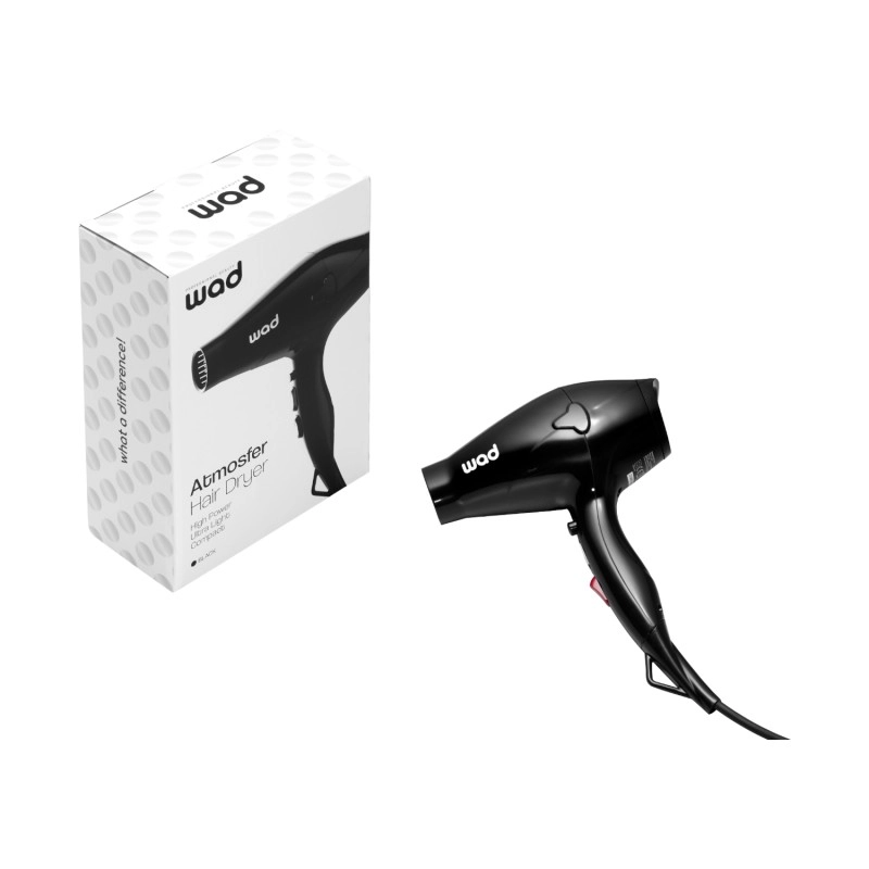 Wad Atmosfer Sèche-cheveux professionnel à moteur DC silencieux avec diffuseur et concentrateur