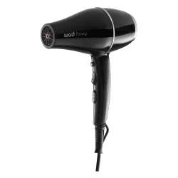 Secador de pelo iónico compacto 1800-2100 W para peluquería profesional - Wad Flowy Black