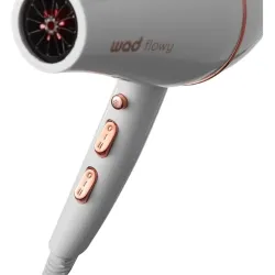 Secador de pelo iónico compacto Flowy White para peluquería Wad