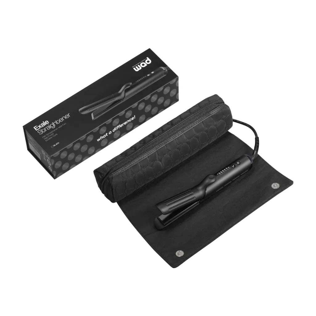 Plancha de cabello Exale cerámica, 5 temperaturas, peluquería profesional, Wad