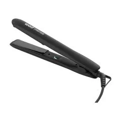 Plancha de cabello Mensa Negra, placas de titanio para peluquería profesional - Wad