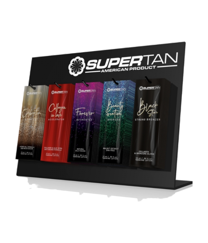 Pack Supertan Celebration con expositor, Aceleradores de bronceado