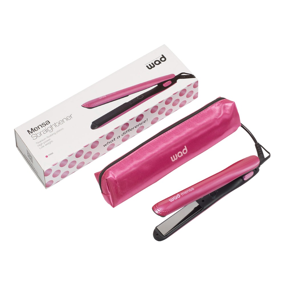 Piastra per capelli Mensa rosa -Weelko -utile barbiere
