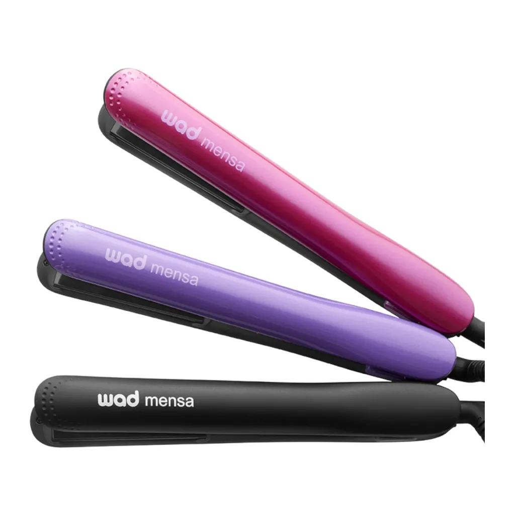 Plancha de cabello Mensa, placas de titanio, peluquería profesional - Wad