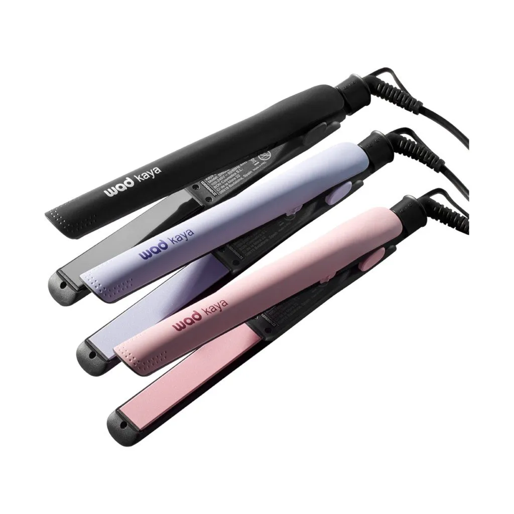 Plancha de cabello profesional Kaya Rosa cerámica 200 ºC peluquería - Wad