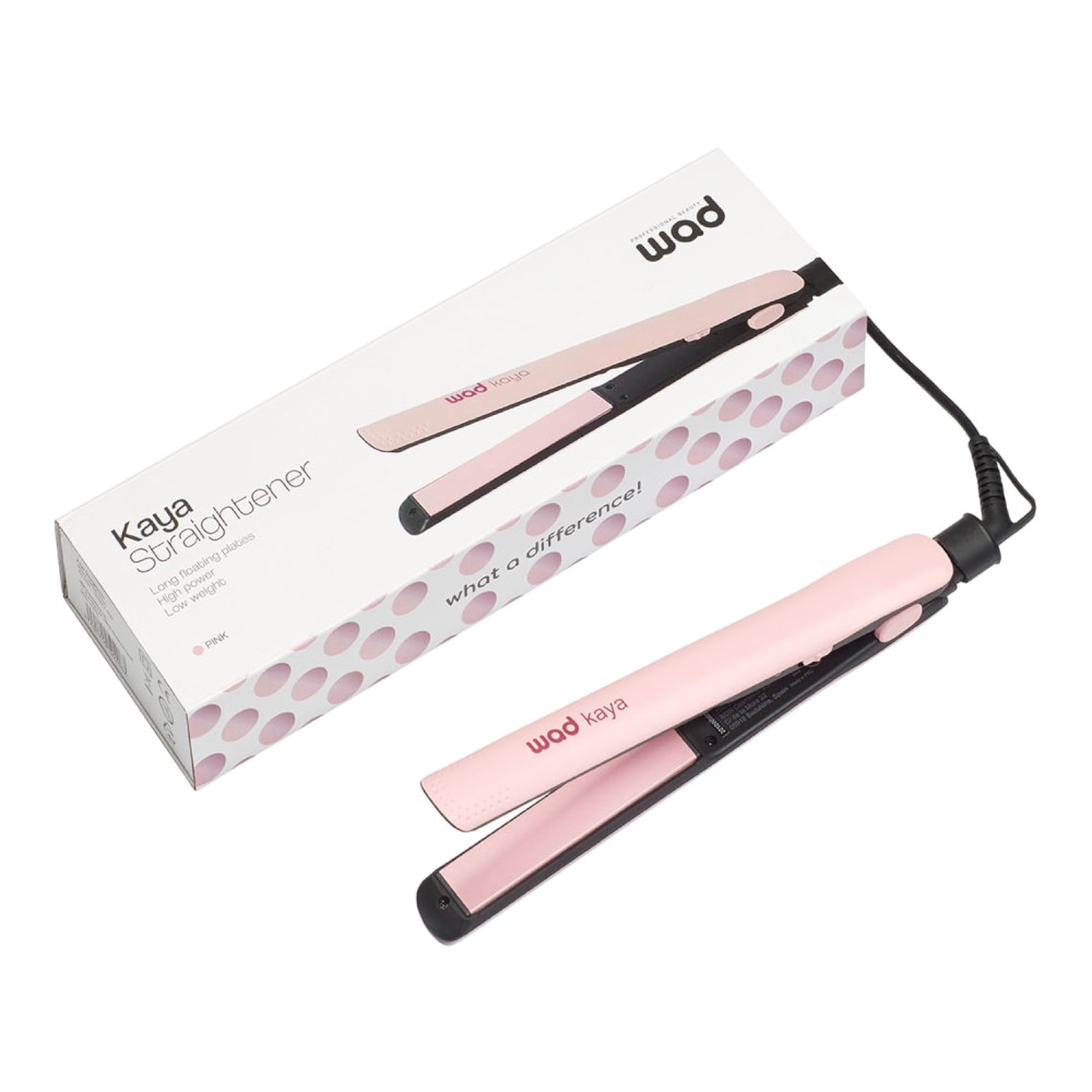 Plancha de Cabello Kaya Rosa Weelko - Compacta, Ligera y Ergonómica -Weelko -Útiles barbero
