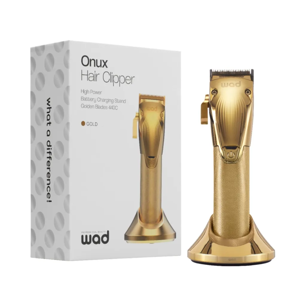 Onux Hair Clipper Gold 440C inalámbrica - Wad - Cortapelos profesional para peluquería y barbería