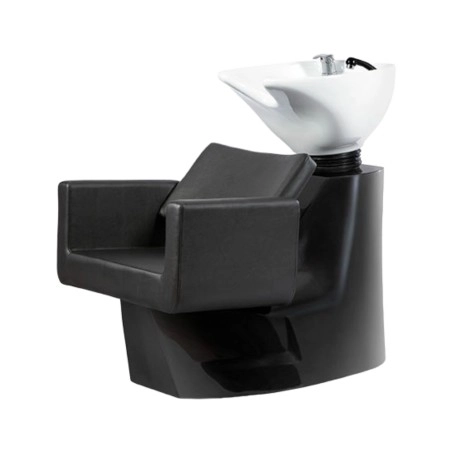 Weelko Knot White Shampoo Unit — Modern White Bowl & High-Density Foam Seat -Weelko -Hair washing basin for hair salons