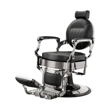 Sillón de Barbero Caesar Mercurio Negro Vintage - Weelko -Weelko -Sillones barbero
