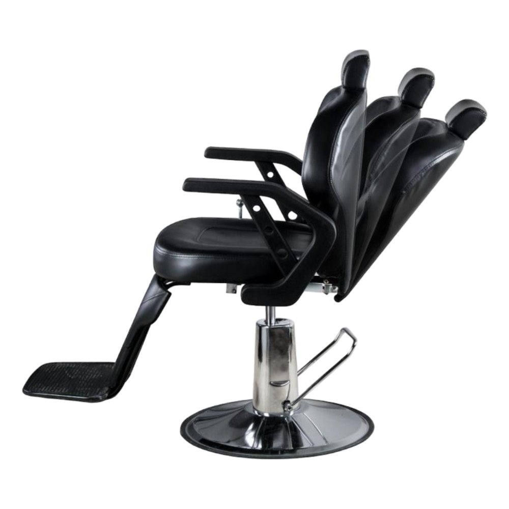 Sillón de Barbero Basic Majestic Hidráulico - Sunmarket Wellness - -Sillones barbero