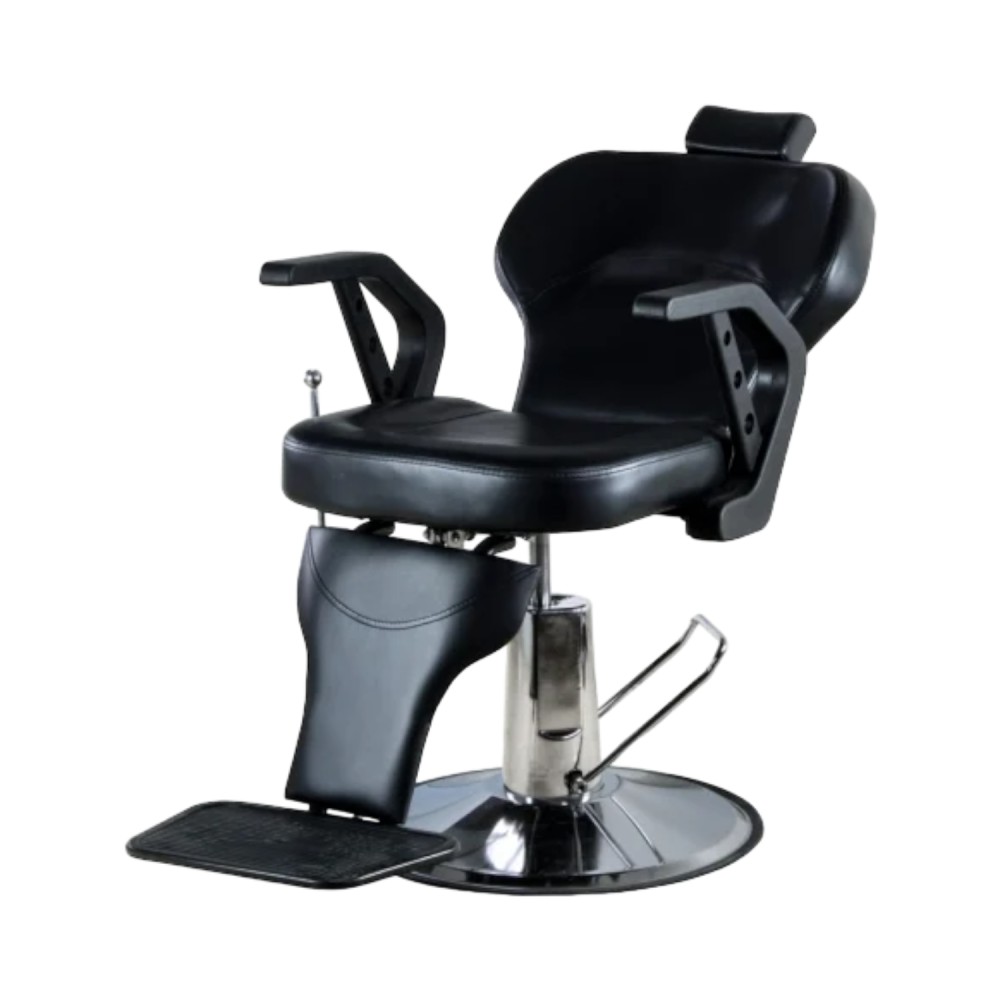 Sillón de Barbero Basic Majestic Hidráulico - Sunmarket Wellness - -Sillones barbero