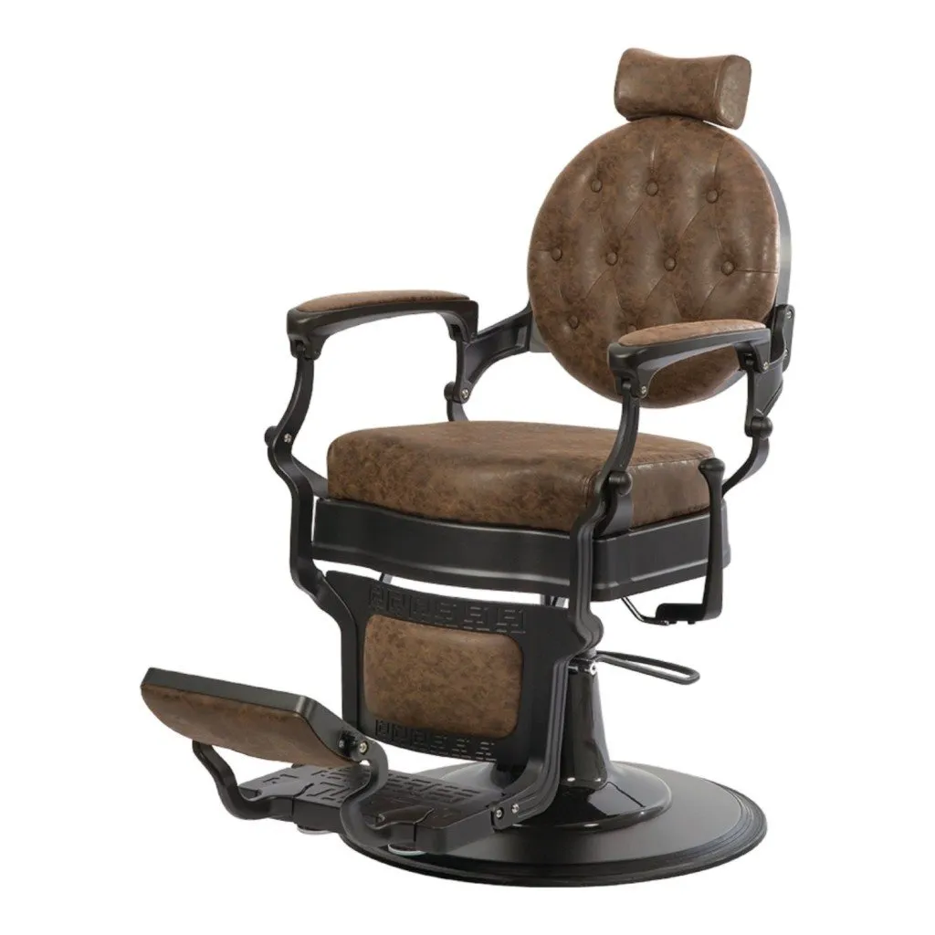 Sillón de Barbero Buzz Black Vintage