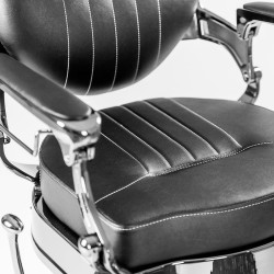 Sillón de Barbero Caesar Mercurio Negro Vintage - Weelko -Weelko -Sillones barbero