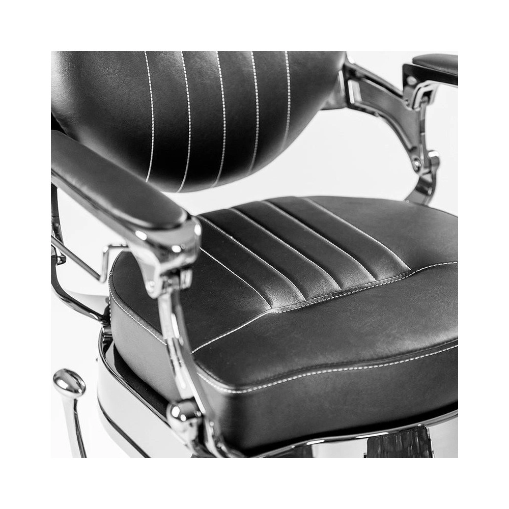 Sillón de Barbero Caesar Mercurio Negro Vintage - Weelko -Weelko -Sillones barbero