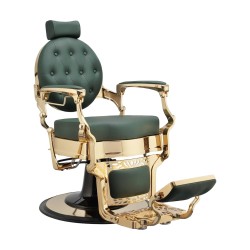 Sedia da barbiere Buzz oro verde vintage - Weelko -Weelko -Poltrone da barbiere