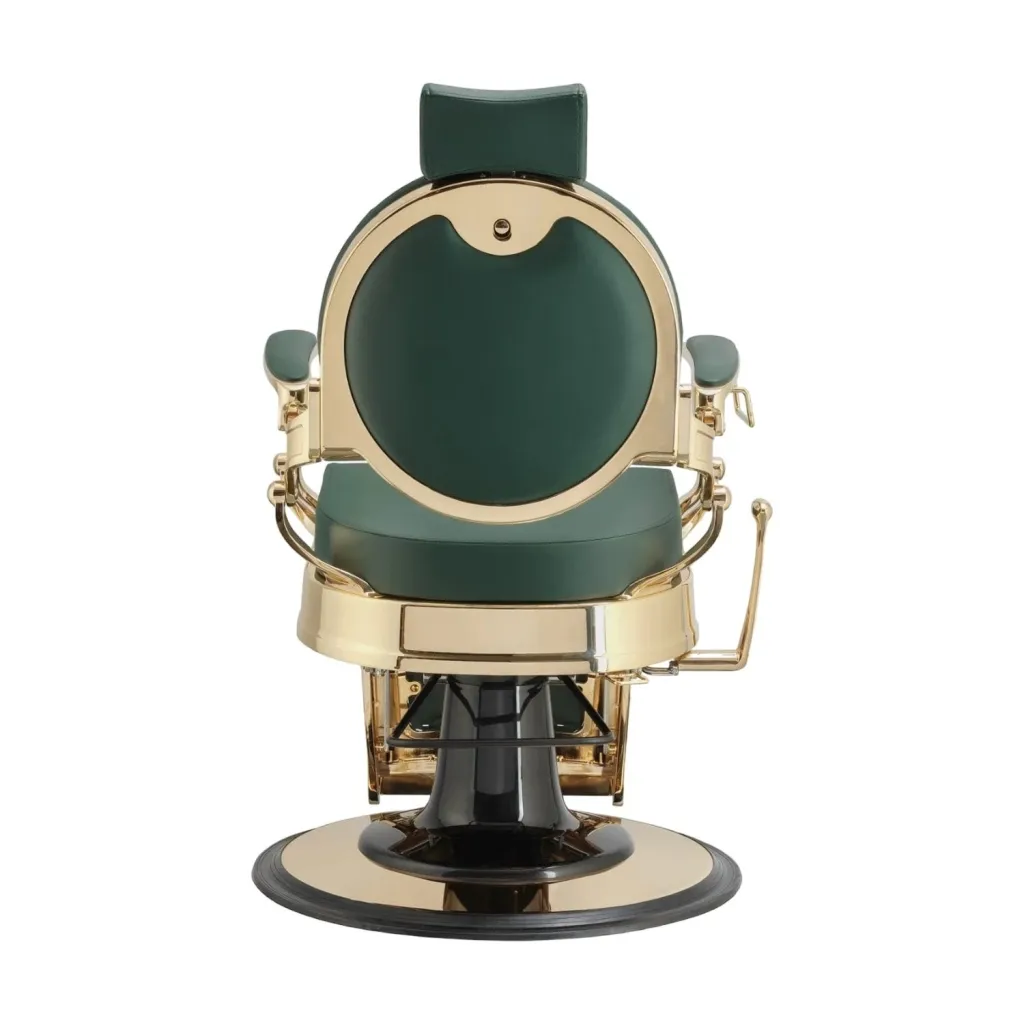 Sillón de Barbero Buzz Gold Green Vintage