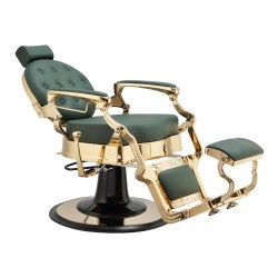 Sillón de Barbero Buzz Gold Green Vintage Weelko -Weelko -Sillones barbero
