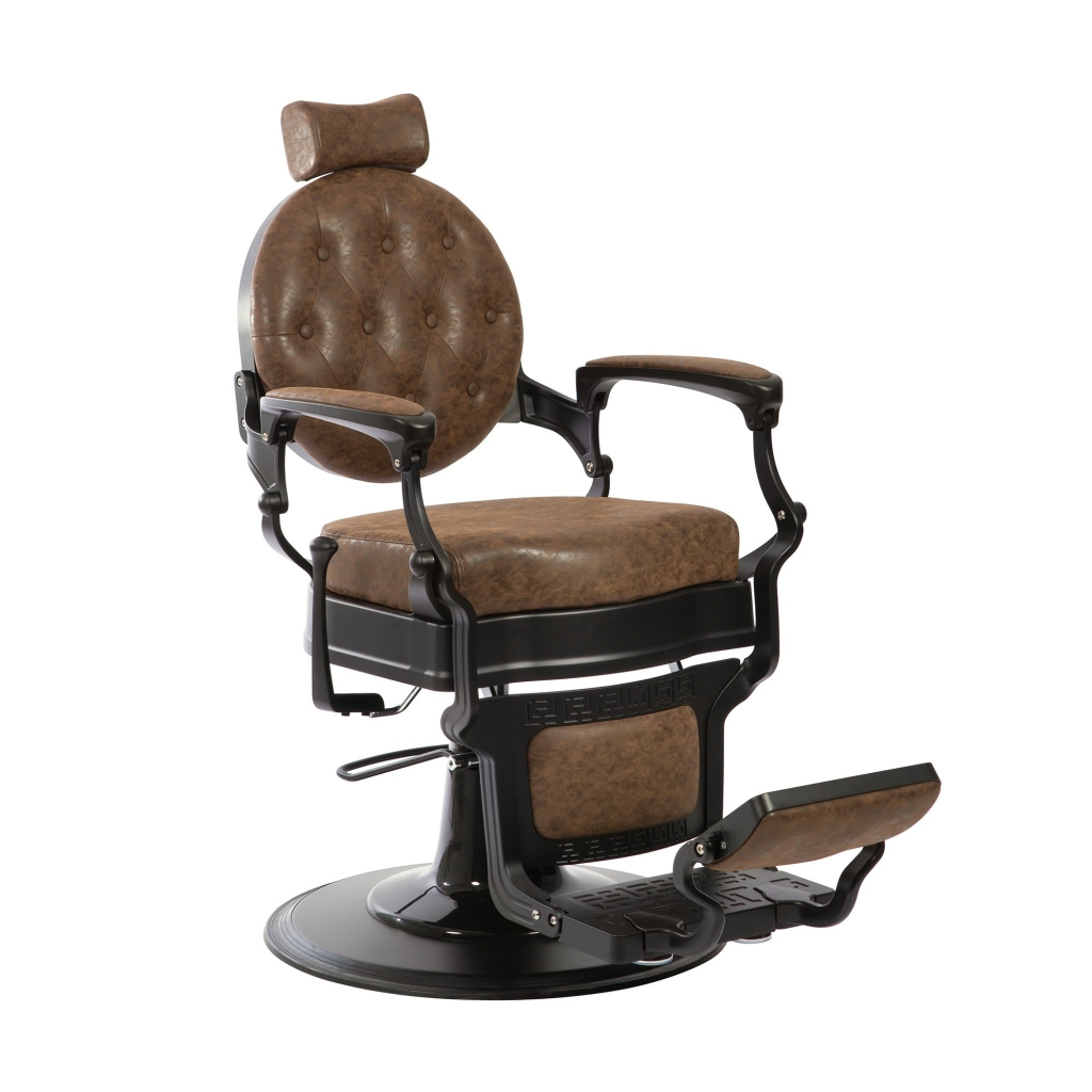 Sillón de Barbero Buzz Black Vintage