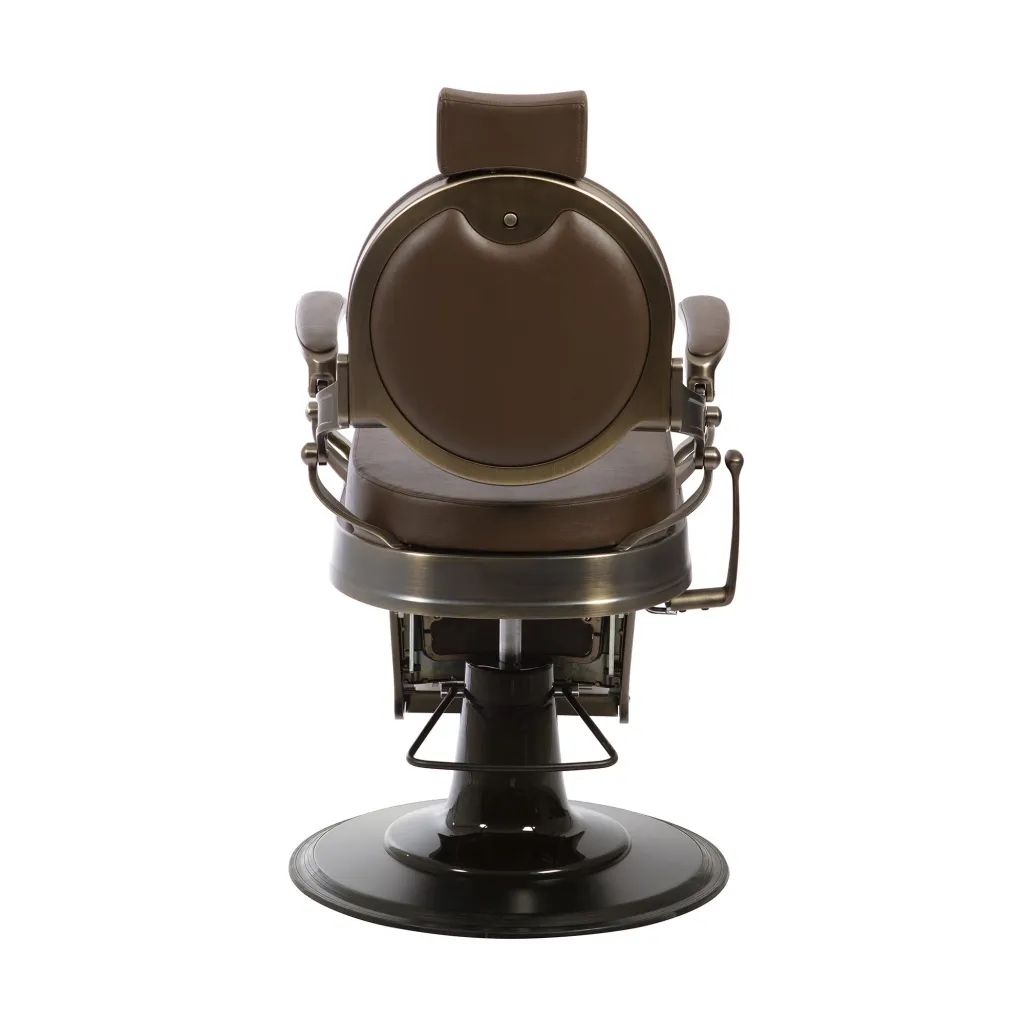 Sillón de Barbero Buzz Bronze Brown Vintage