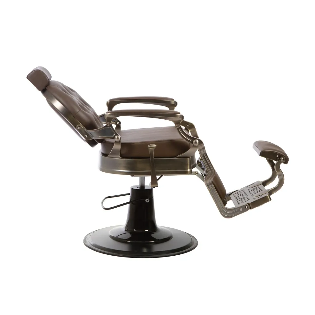 Sillón de Barbero Buzz Bronze Brown Vintage